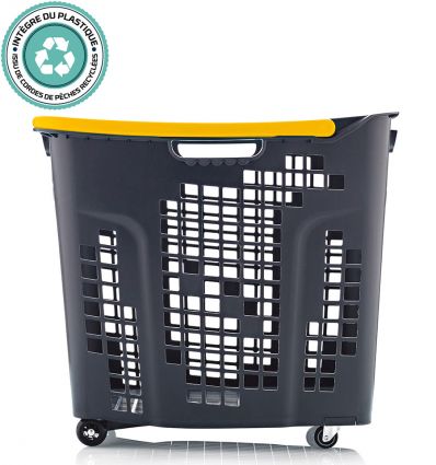 Panier Libre Service à Roulettes 80L