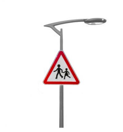 Panneau A13a lumineux à Leds - Endroit fréquenté des enfants