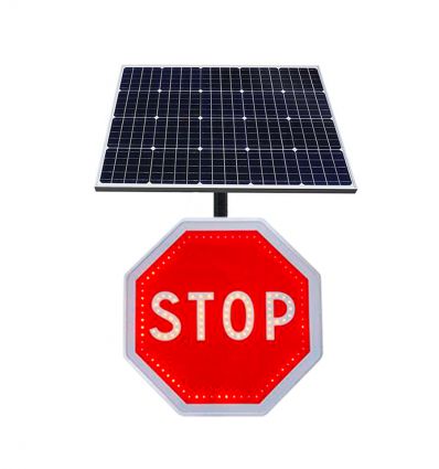 Panneau AB4 lumineux à Leds - STOP