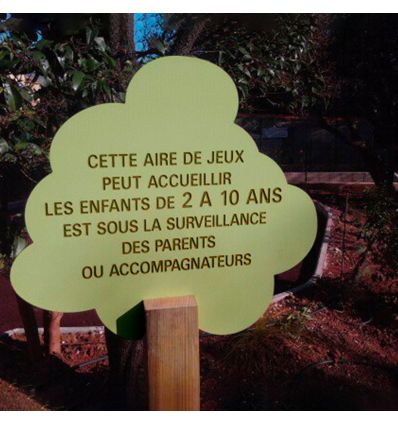 Panneau Aire de Jeu Arbre