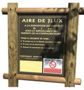 Panneau Aire de Jeu Support en Bois