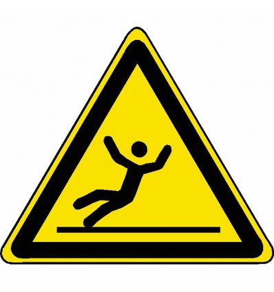 Panneau Attention sol glissant - W011