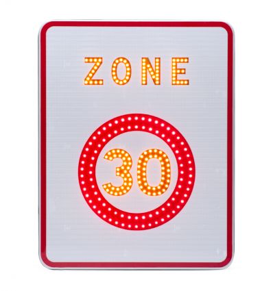 Panneau B30 lumineux à Leds - Entrée d'une zone 30 km/h