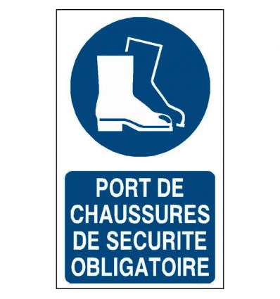 Panneau Chaussures de sécurité obligatoire