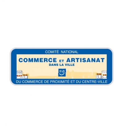 Panneau Commerce et artisanat dans la ville