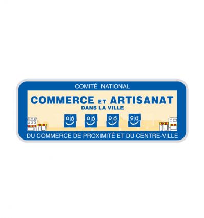 Panneau Commerce et artisanat dans la ville
