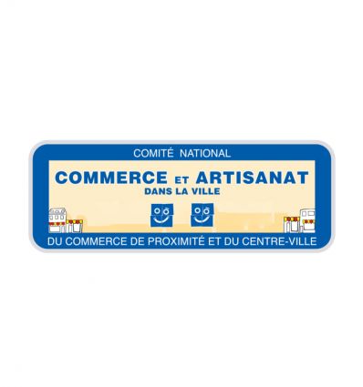 Panneau Commerce et artisanat dans la ville