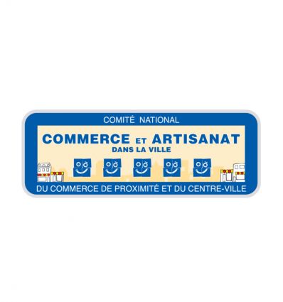 Panneau Commerce et artisanat dans la ville