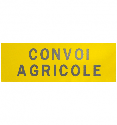 Panneau convoi agricole