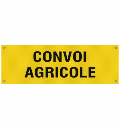 Panneau convoi agricole