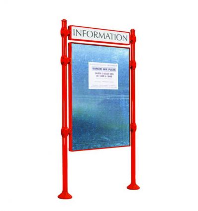 Panneau d'affichage extérieur libre avec bandeau
