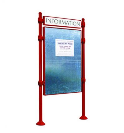 Panneau d'affichage extérieur libre avec bandeau