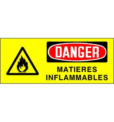 Panneau Danger inflammable