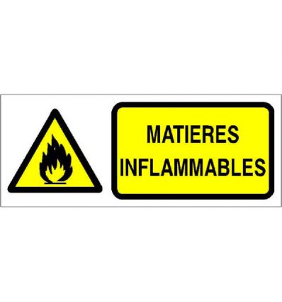 Panneau Danger inflammable
