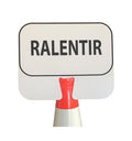 Panneau à clipser sur cône : Ralentir