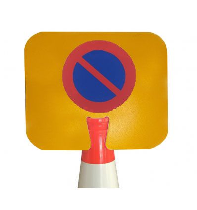 Panneau à clipser sur cône : Stationnement Interdit