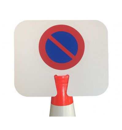 Panneau à clipser sur cône : Stationnement Interdit