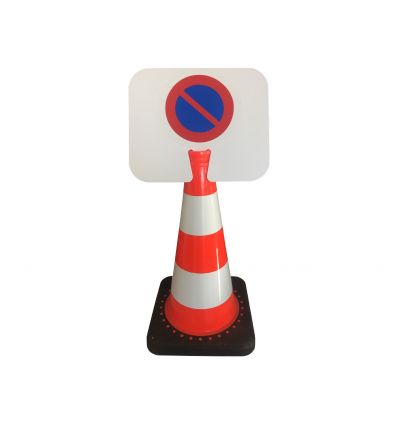 Panneau à clipser sur cône : Stationnement Interdit