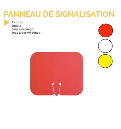 Panneau pour cône à clipser vierge
