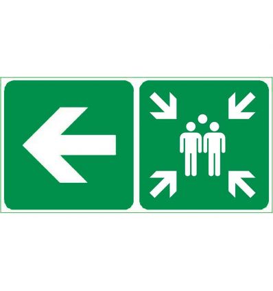 Panneau directionnel Point de Rassemblement