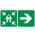 Panneau directionnel Point de Rassemblement