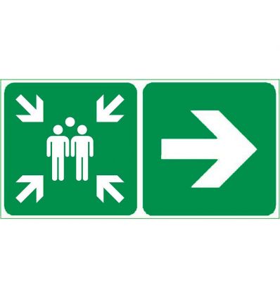 Panneau directionnel Point de Rassemblement