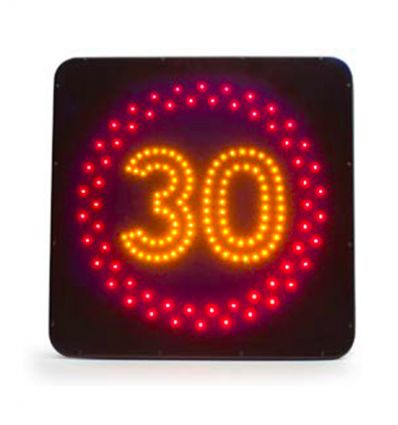 Panneau dynamique à Leds avec fond noir
