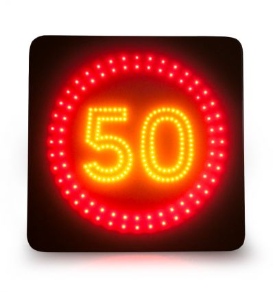 Panneau dynamique à Leds avec fond noir