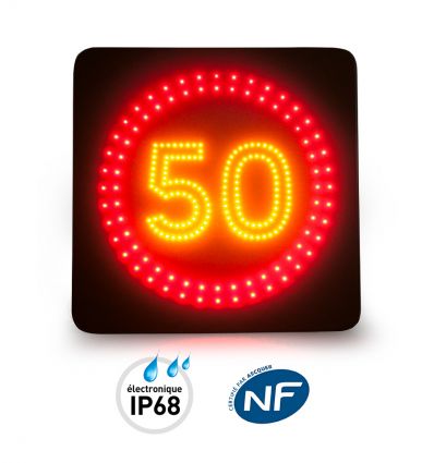 Panneau dynamique à Leds avec fond noir