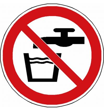 Panneau Eau non potable - P005