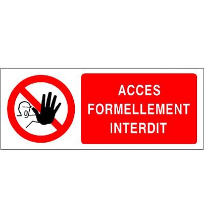 Panneau Entrée interdite