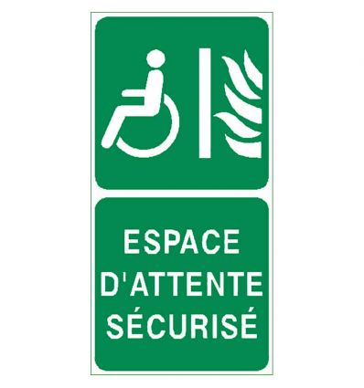 Panneau Espace d’attente sécurisé