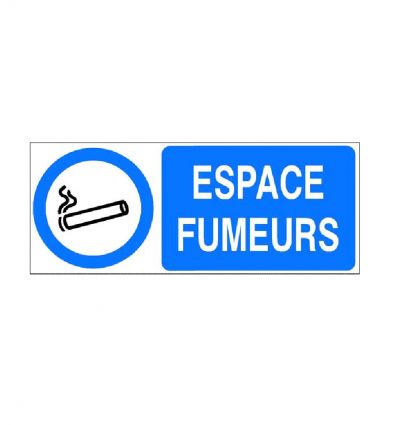 Panneau espace fumeur
