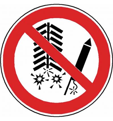 Panneau Feux d’artifice interdits - P040