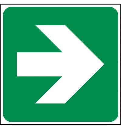Panneau Flèche Évacuation