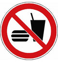 Panneau Interdiction de manger - P022