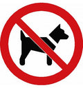Panneau Interdit aux chiens - P021