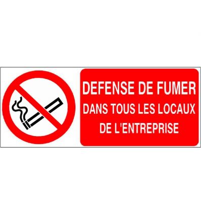 Panneau Interdit de fumer