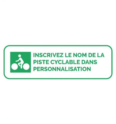 Panneau itinéraire cyclable DV12