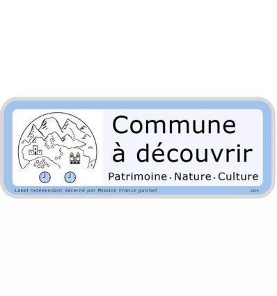 Panneau label commune à découvrir
