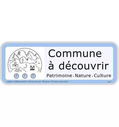 Panneau label commune à découvrir