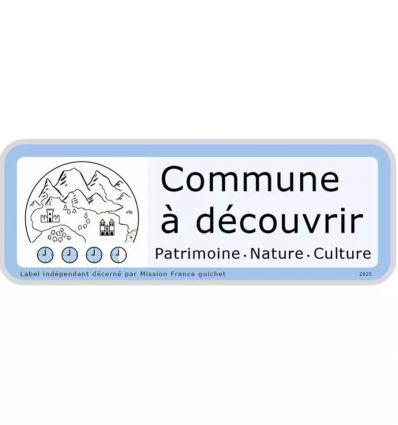 Panneau label commune à découvrir