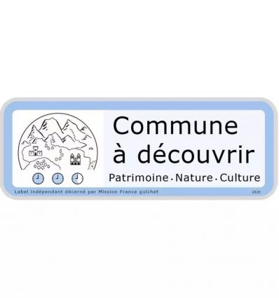 Panneau label commune à découvrir