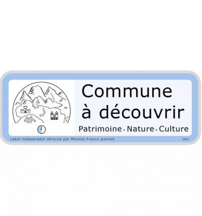 Panneau label commune à découvrir