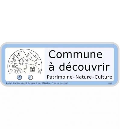 Panneau label commune à découvrir