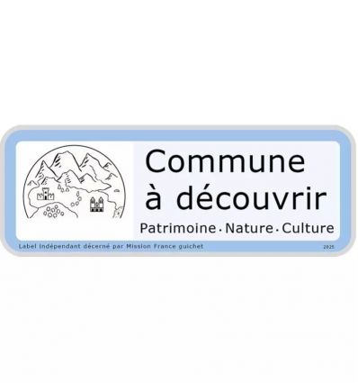 Panneau label commune à découvrir