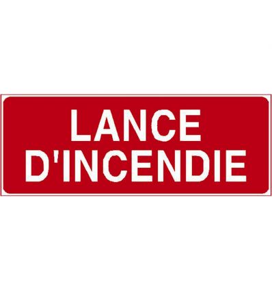 Panneau Lance d’incendie