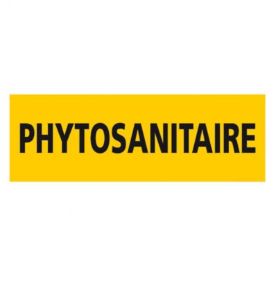 Panneau local phytosanitaire en toutes lettres