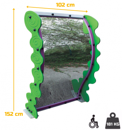 Panneau ludique miroir déformant 1 à 12 ans