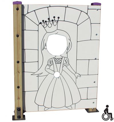 Panneau ludique princesse et chevalier 1 à 6 ans